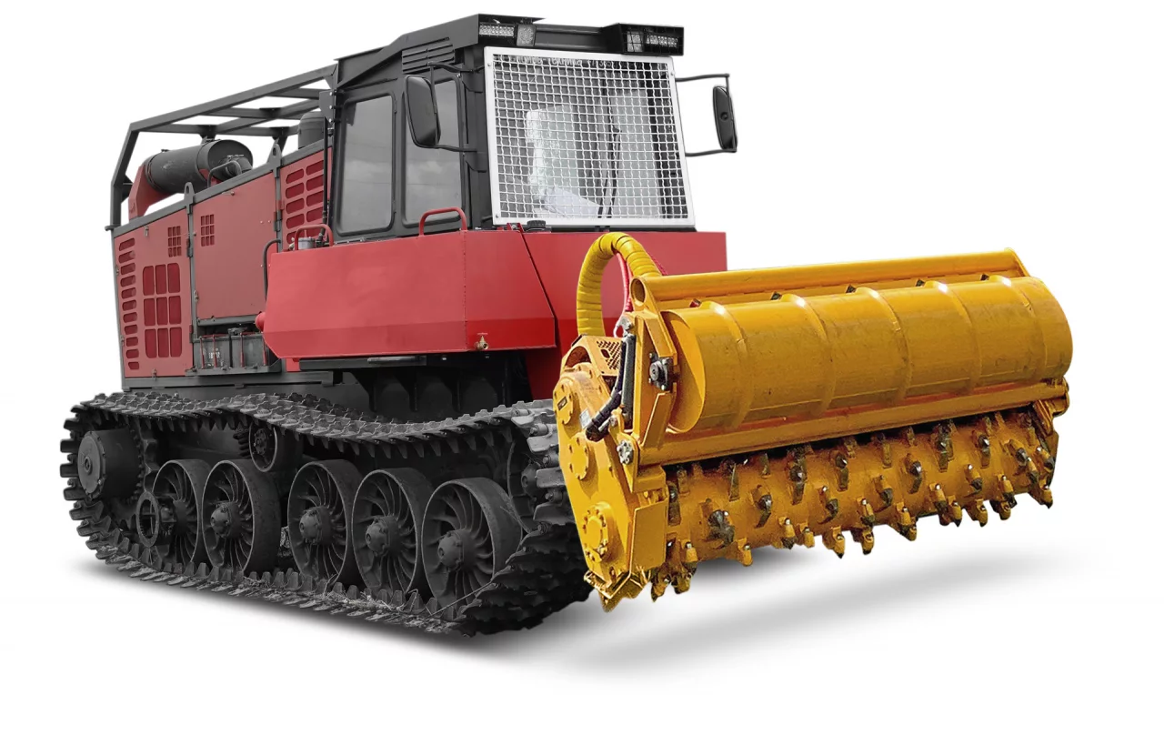 Самоходный комплекс ТЛП-4М-038 ГСТ ПРО с ротоватором MeriCrusher MJS-191 STG
